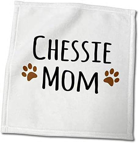 3. Мама кучета Чесси - Любимата порода голдън Ретривър Chesapeake Bay- Кафяви отпечатъци от лапа-Кърпа за любителите на кучета,