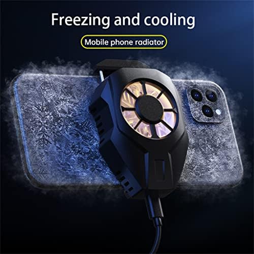 LUKEO Phone CoolerPortable Игри охладител за мобилен телефон, система за охлаждане вентилатор, радиатор геймпада, Охладител