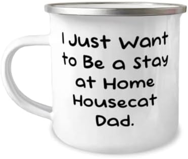 Най-добрата Туристическа чаша за домашна котка на 12 унции, Аз просто искам да се домашни котка-татко, Специални подаръци за