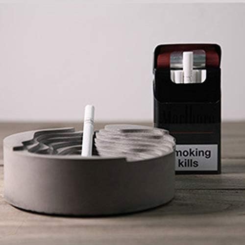 TFJS Креативна Просто Креативна Циментова Пепелник Нечупливи Пепелници за Пури на Закрито и на Открито за Вътрешния Двор