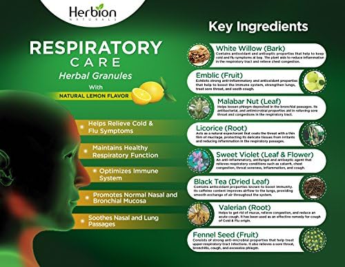 Herbion Naturals Респираторный грижа - Натурален Грижи - Билкови Пелети - Лимон - 10 X