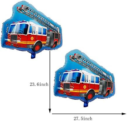 4 Бр., Гигантски Въздушен Балон от фолио за Пожарна Машина, Голям Гелиевый Балон за противопожарни Машини за Кола,