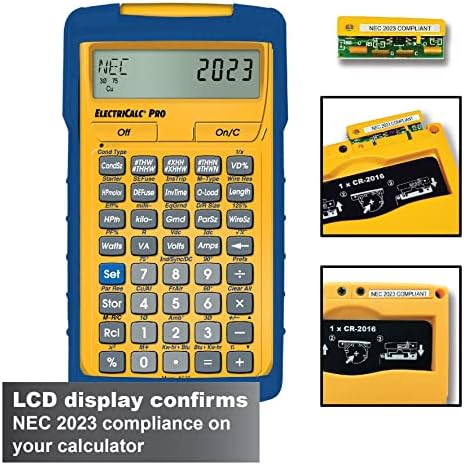 Calculated Industries 5073-2023 Комплект за ъпгрейд ElectriCalc Pro е Съвместим с код на НЕК 2023, Чип актуализации за Калкулатор