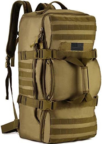 Протектор Плюс Тактически Пътен раница 60Л Военна Спортна чанта MOLLE (дъждобран и нашивка в комплект)