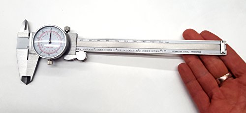 6 Штангенциркуль с циферблат ИНЧ/MM с двоен набор от показания (SAEMM) на 150 mm От неръждаема стомана