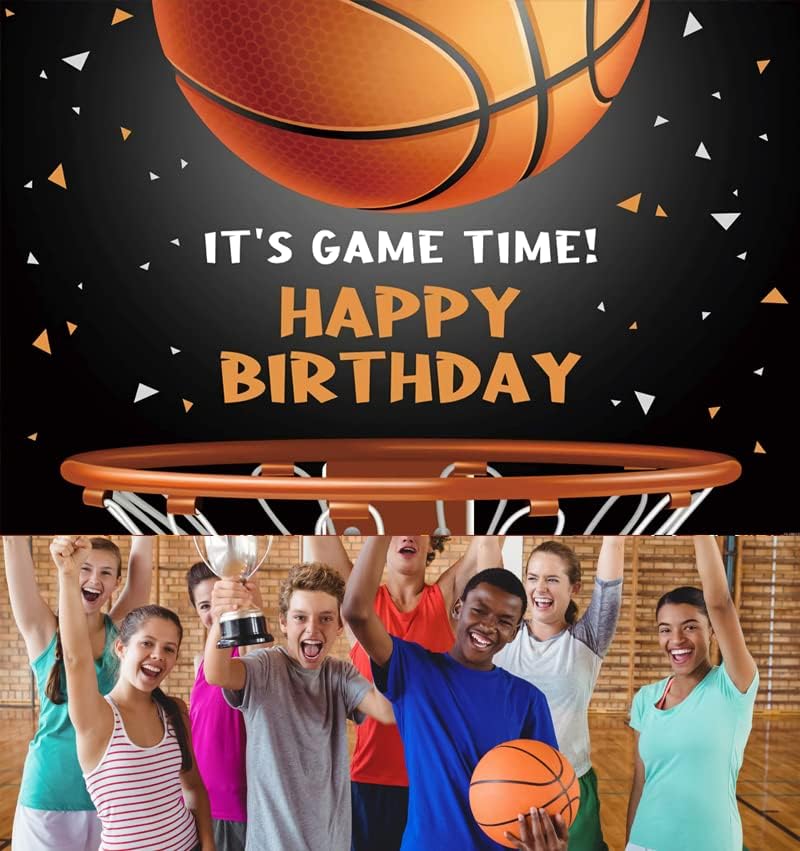 Баскетбол честит Рожден Ден на Фона Украса Баскетбол честит Рожден Ден Банер Баскетбол Рожден Ден Снимка Фон за Дома На
