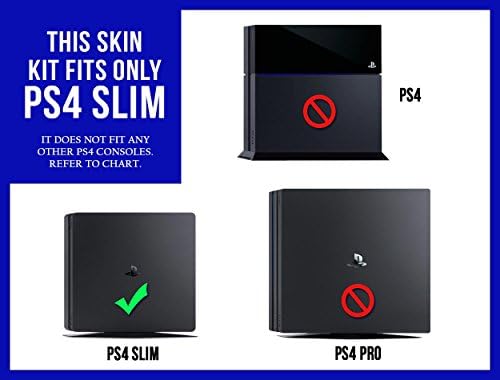 Red Diamond Plate Mirror - Vinyl стикер Mod Skin Комплект от System Skins - Съвместима с конзолата Playstation