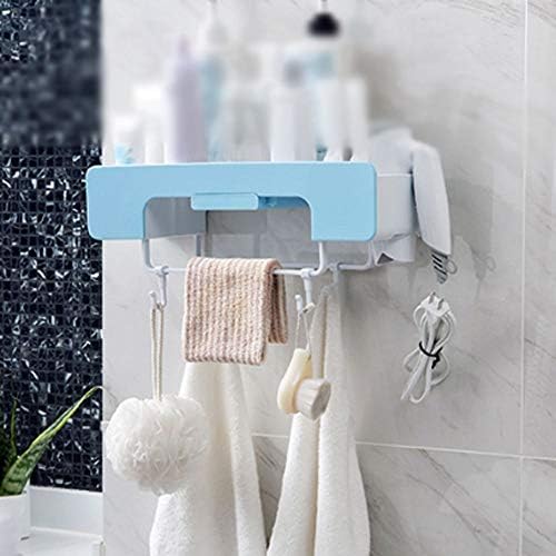 Стелажи за баня BKDFD и Тоалетни, Без перфорация, Пластмасова Стенни стелажи, стелажи за съхранение на козметика в банята