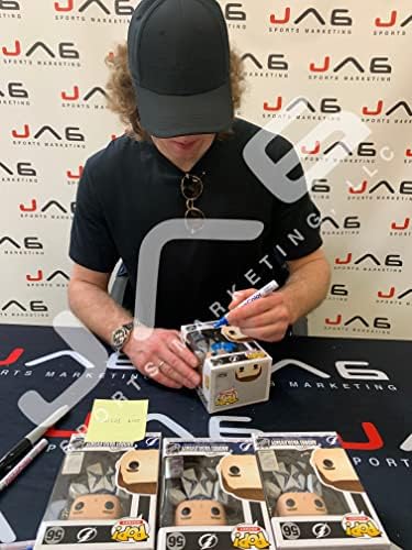 Андрей Ведомости с автограф подпис и надпис funko pop NHL Tampa Bay Lightning JSA