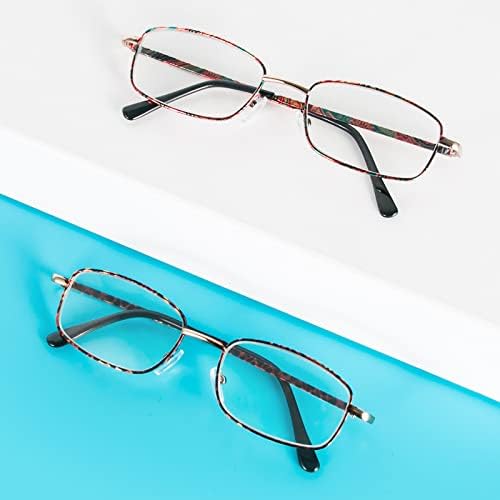 Очила за четене KoKoBin, 2 опаковки, с Очила в Метални Рамки за мъже и Жени