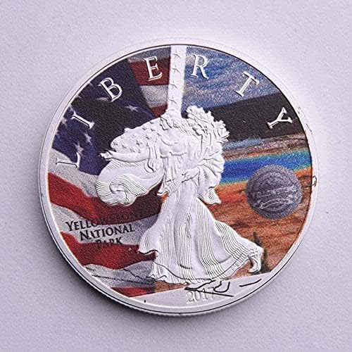 Национален парк на САЩ Статуята на Свободата сребърно покритие Възпоменателна Монета Чуждестранна Златна