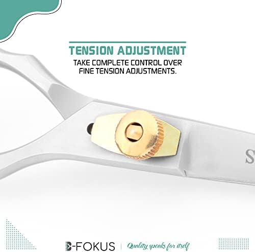 Професионални ножици за оформяне на брада и мустаци B-FOKUS, сребърна ножица за мустаци и бради 5,5 см, немски електрически