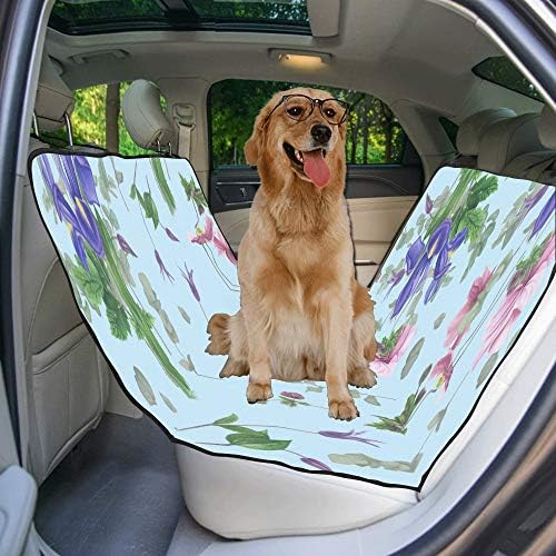 ENEVOTX Калъф За седалка Кучета По Поръчка с Цветя на Ирис, Реколта Калъфи за автомобилни седалки с принтом Пеперуди