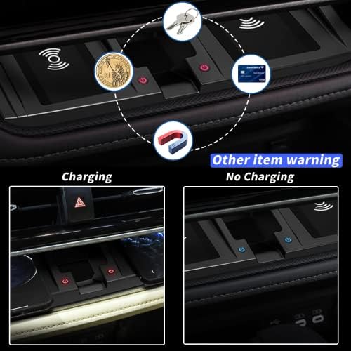 Автомобилното Безжично Зарядно устройство KUCOK, Специално предназначени за Toyota Highlander 2020-2023 с Двойно