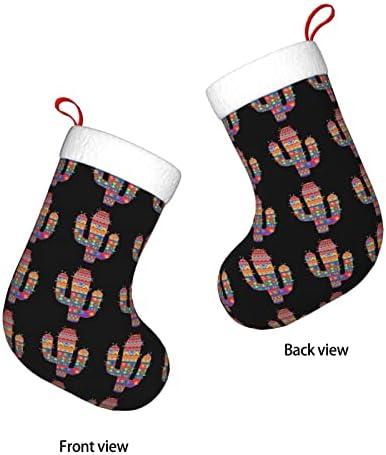 Коледни Чорапи Augenstern В Мексиканския Испански Стил С Кактусом, Двустранни Чорапи За Окачване На Камина.