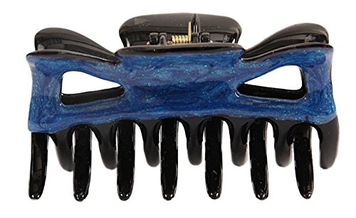 Патентована френска Ръка с Нокти, декорированная Синя Епоксидна Смола