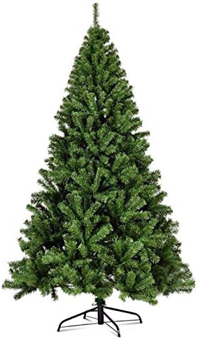 Изкуствена Коледна Елха WOGQX, Тъмно Зелено Коледно Дърво, Здрава Метална Поставка, 2 метра/3 фута/4 метра/ 5 фута/ 6 фута/