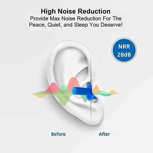 50 Чифта Силиконови Затычек за уши в Пластмасова седалка Меки Многократна употреба Миещи Удобни за Плуване на