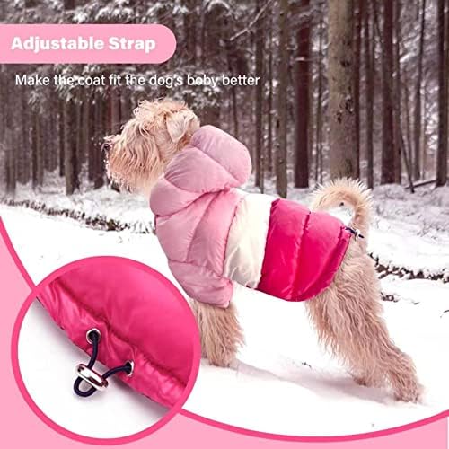 Зимно Палто AIMJGO за Кучета, Водоустойчив Топло Яке за Студено Време, Стилна Жилетка за малки Кученца, Удобно Облекло