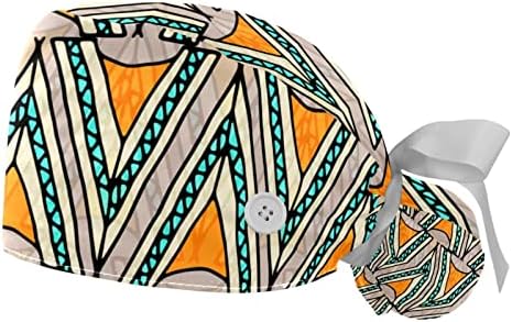 Дамски шапки, Работни Kigauru от 2 опаковки, с каишка за пот, Эстетичная Шапка с Начесом в стил Бохо, Завязывающаяся под
