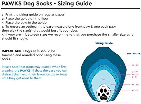 Чорапи за кучета RC Pets PAWks, Защита на Лапите, X-Large, Куклени