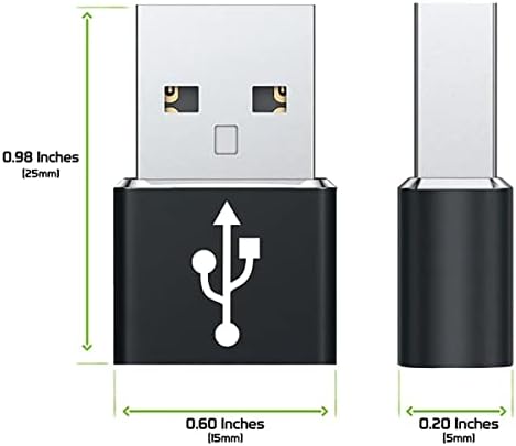 Бърз USB адаптер-C Female USB Male, който е съвместим с вашите Xiaomi Poco X2 за зарядни устройства, синхронизация,