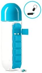 Бутилка за вода Urban Essentials Преносим Органайзер за таблетки Бутилка за вода с вградени Дневни притежател