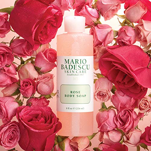 Сапун за тяло Mario Badescu Rose | За нежна, свежа и хидратирана кожа | С нежнейшим цветен аромат | душ Гел за ежедневна