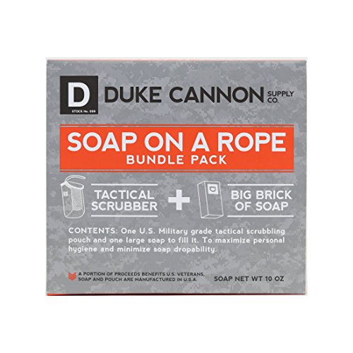 Комплект сапун Duke Оръдието на въжето: Тактически Скрубер + Голям калъп сапун за мъже - Мирише на изпълнението