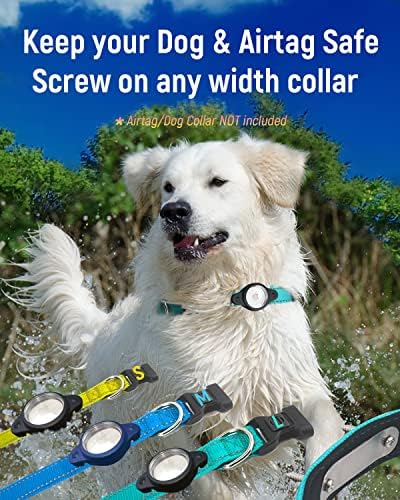 Калъф-стойка за яка за кучета с въздушна етикет - Съвместим с държач за кучета Aritag Air Tag Airtag, крепящимся на
