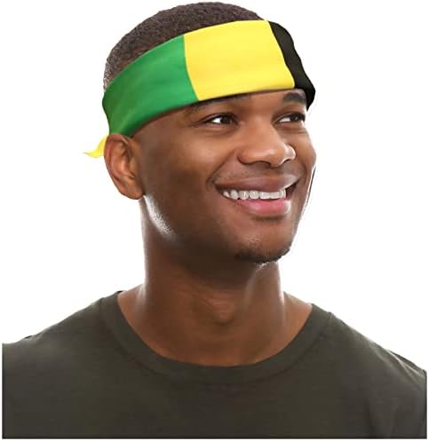 Костюм За Приключения Ямайски Флаг Кърпа Мъжете Ямайски Флаг Кърпа Превръзка На Главата Ямайски Прическа Жени Ямайски