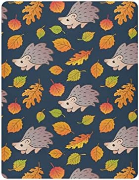 Есенни листа, чаршафи за легла с ежиком за момчета и момичета, кърпи за опаковане и игри, преносим Мини-Вградена чаршаф