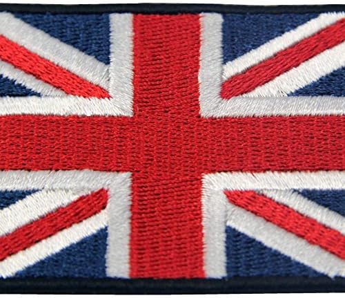 EmbTao Британски Юниън Джак Бродирана Нашивка Флаг Англия, Великобритания Желязо На Зашит Эмблеме