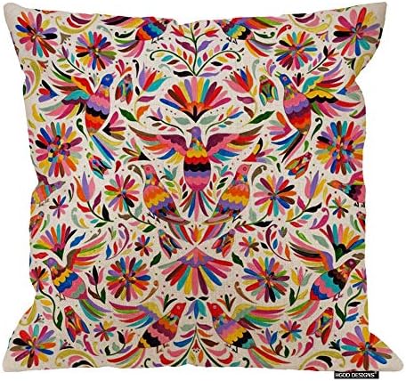 HGOD DESIGNS Мексикански Дизайн Цветни Калъфки за възглавници с Гълъби и Фазаном 18 X 18 От Futon Платна
