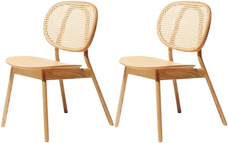 Модерни Трапезни Столове CraftThink, Модерна маса за Хранене, Стол от Ратан, без Подлакътници, С Мебели с отворен