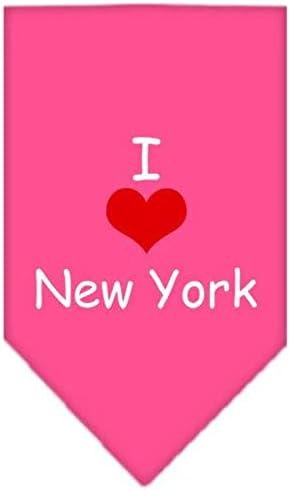 Шарена кърпа Mirage Pet Products I Heart New York с Трафаретным принтом за домашни любимци, Малка, Черна