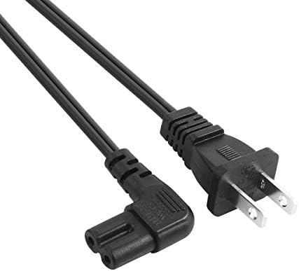 Универсален захранващ кабел VSEER с 2 клипса 12 метра - от NEMA 1-15 P до IEC320 C7 Фигура 8 Конектор за пушка захранващ