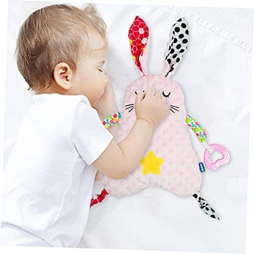 Toyvian Комфортен Кърпа за сън Меки Играчки за Заек Плюшени Успокояващи Играчки от Оригване Плат Подарък за Новороденото Облекло