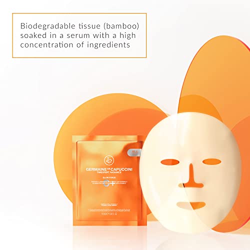 Жермен де Капуччини - Маска Timexpert Radiance C+ | Glow Force Mask - Маска за лице с витамин С срещу умора - Необикновено