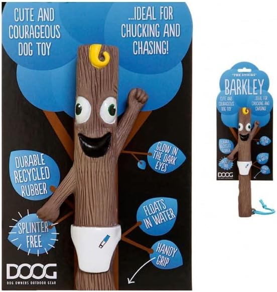 Играчки DOOG - The Sticks Twiggy Fetch по-Безопасни тези пръчки, които не съдържат заноз, светещи в тъмното очи, плуват, лесен