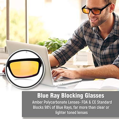 Мерси Blue Light Blocking Интересите на върха на компютърни очила да се носят с обикновени очила за четене с рецепта