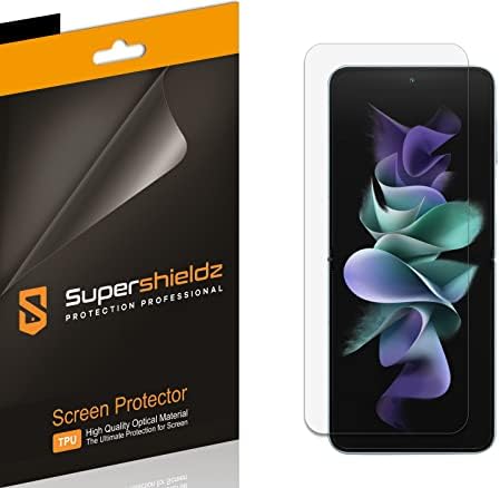(2) Защитно фолио Supershieldz, предназначена за Samsung Galaxy Z Flip 4 5G, с прозрачен екран с висока разделителна способност
