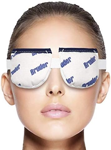 Комплект за грижа за очите Bruder (Влажен топъл компрес за очи / Спрей за почистване на клепачите с разтвор на перхлорна