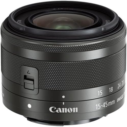 Стандартен обектив Canon EF-M15-45 мм F3.5-6.3 IS STM (Графит) Беззеркальный огледално съвпадение на EF-M15-45ISSTM