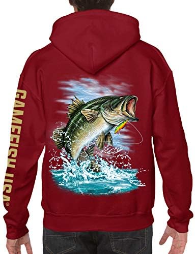 GAMEFISH USA мек вълнен плат Пуловер С Качулка Риболовна Hoody Hoody за Риболов на Костур