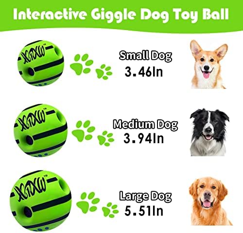 Bobble Играчка топка за хихикающих кучета, Интерактивни Писклив играчки за домашни животни, Забавен звук Хихиканья