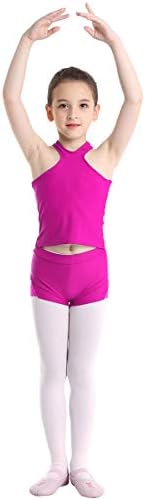 QinCiao/Комплект Спортни тениски с къси панталони за момичета, комплект дрехи за тренировки/Гимнастика/Танци