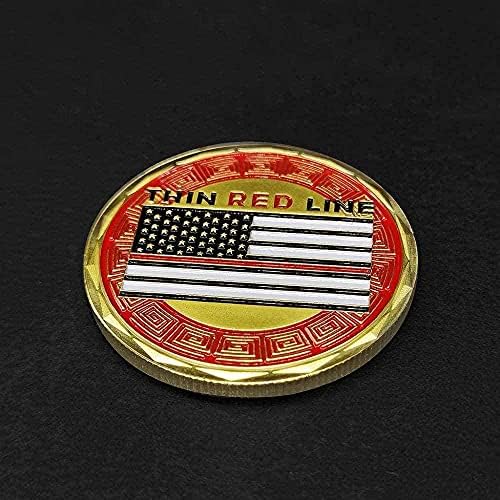 Монета на Повикване Американска Икона на пожарна и спасителна служба Възпоменателна Монета Флаг пожароизвестяване