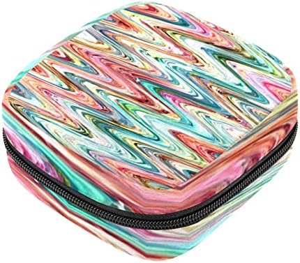 Чанта за съхранение на Хигиенни Кърпички с Кошмарен една вълнообразна Модел, Преносим Чанта за Менструалния набиране