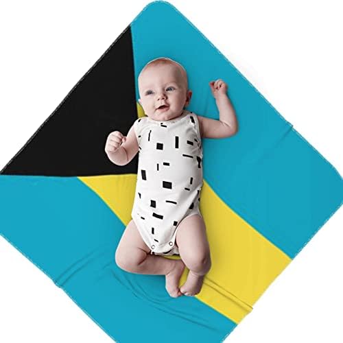 Детско Одеало с Багамским Флага, Като Одеало за Бебета, Калъф за Свободни Новородени, Обвивка
